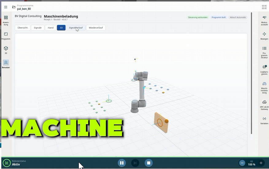 Machine Tending Assistant – URCap Screenshot 5 für PolyScope X