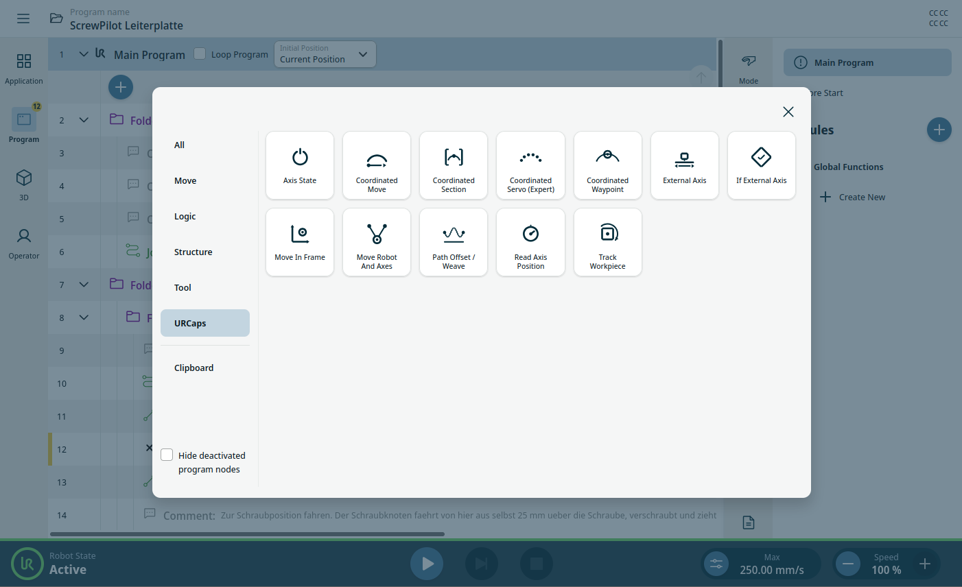 MotionPlus Assistant – PolyScope X – URCap Screenshot 4 für PolyScope X