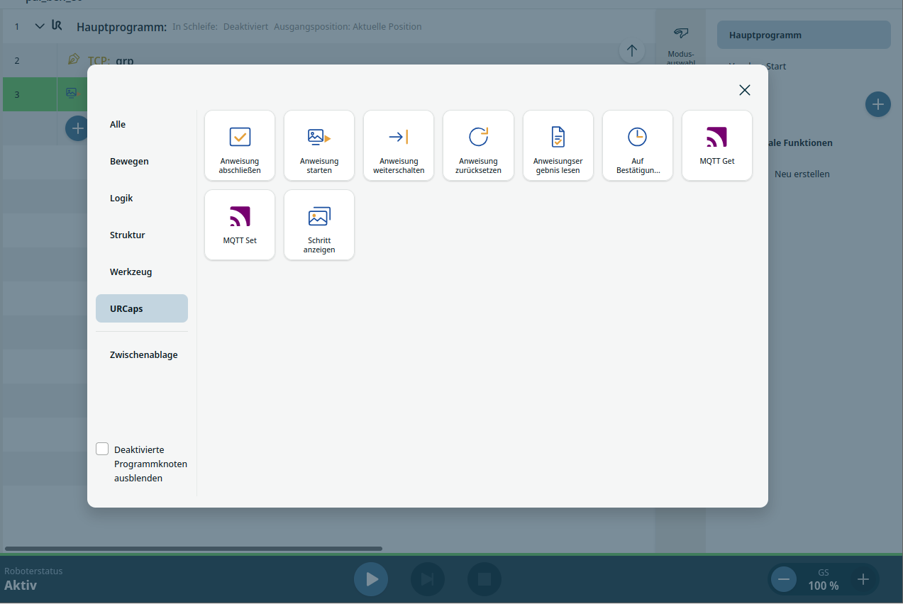 StepGuide X – Digitale Arbeitsanweisungen – URCap Screenshot 4 für PolyScope X
