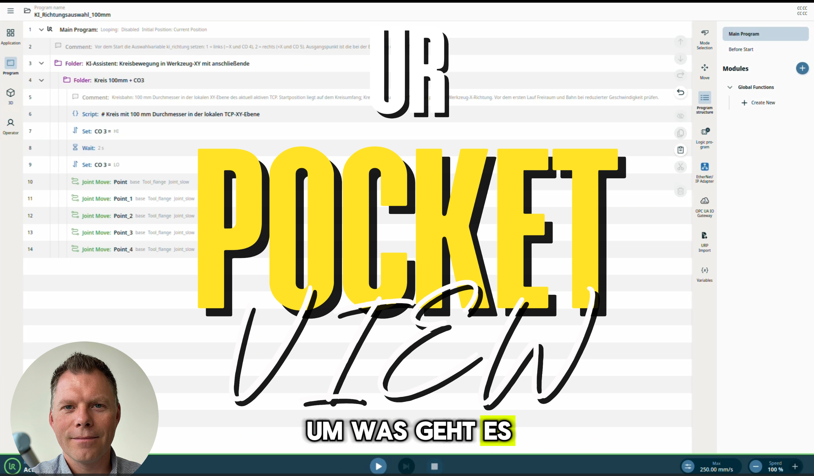UR PocketView – URCap Screenshot 1 für PolyScope X