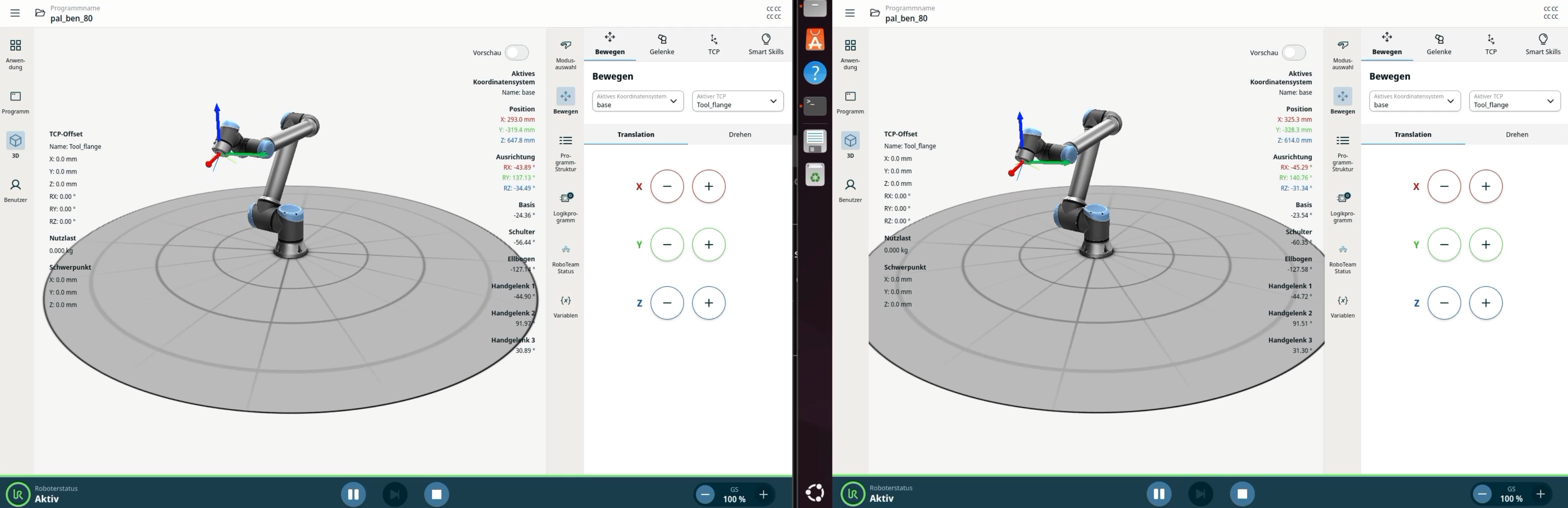 UR RoboTeam – URCap Screenshot 4 für PolyScope X